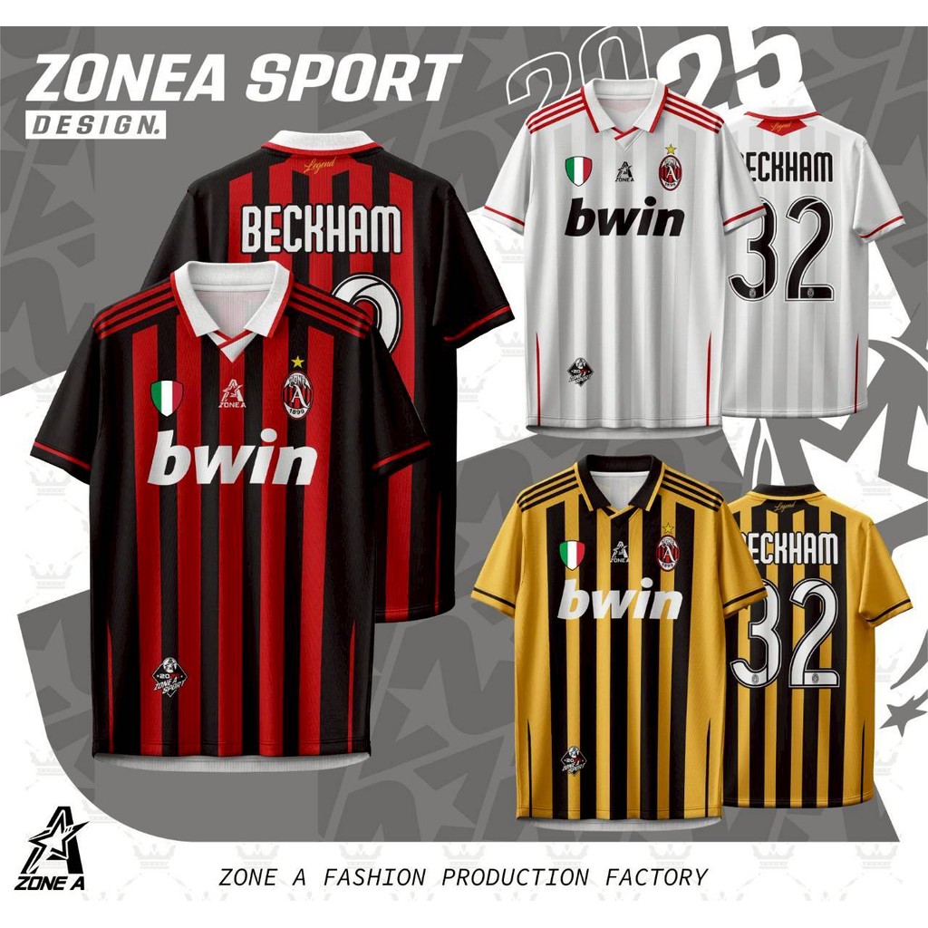 เสื้อพิมพ์ลาย Zone A  รุ่น BECKHAM (เบ็คเเฮ่ม) เบอร์32 ราคาถูก