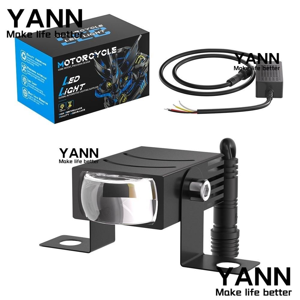 YANN ไฟสปอร์ตไลท์ LED, ไฟ LED รถจักรยานยนต์ที่ทนทานสองสี, สปอตไลท์รถจักรยานยนต์กันน้ําคุณภาพสูง งานรถจักรยานยนต์