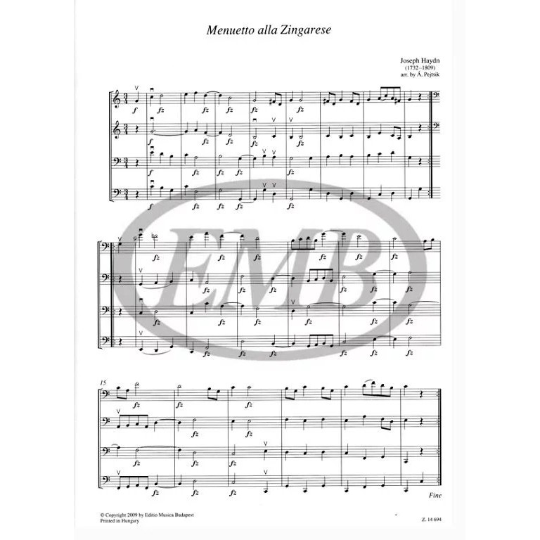 Cello Indoor Music Volume More Ten Cello Budapest ต้นฉบับนําเข้าเพลง Score Book เพลงห้องต่างๆสําหรับ