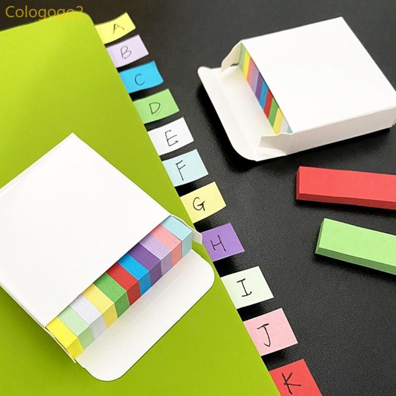 Cologogo2 1 ชุด 11 สี Sticking หมายเหตุกาว Sticking Pad สี Index Tabs Memos Pad สีสัน Notepads สําหรับ Offic