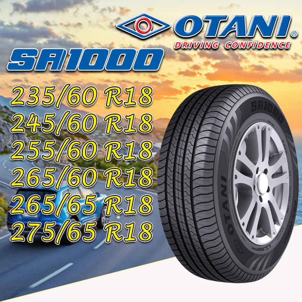 ยางรถยนต์ ขนาด 275/65R18 ,265/65R18 ,265/60R18 ,255/60R18 ,245/60R18 ,235/60R18 รุ่น SA1000 ยี่ห้อ O