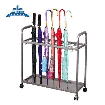 L Series ร่มถังชั้นเก็บ Jellys ร่มแร็ค 18 ตําแหน่งโลหะร่มหลอดร่มแขวนร่มชั้นวางครัวเรือน IW4K