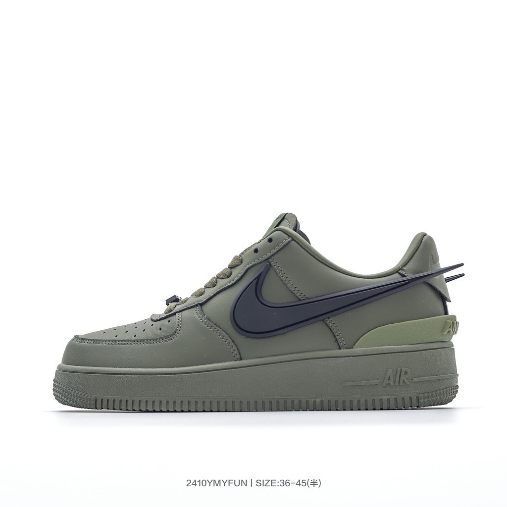 N&K AMBUSH x N&K Force AF1 Heavy Hook Joint Air Force One Low cut รองเท้ากีฬาสีเขียวอ่อน, Big Hook ส