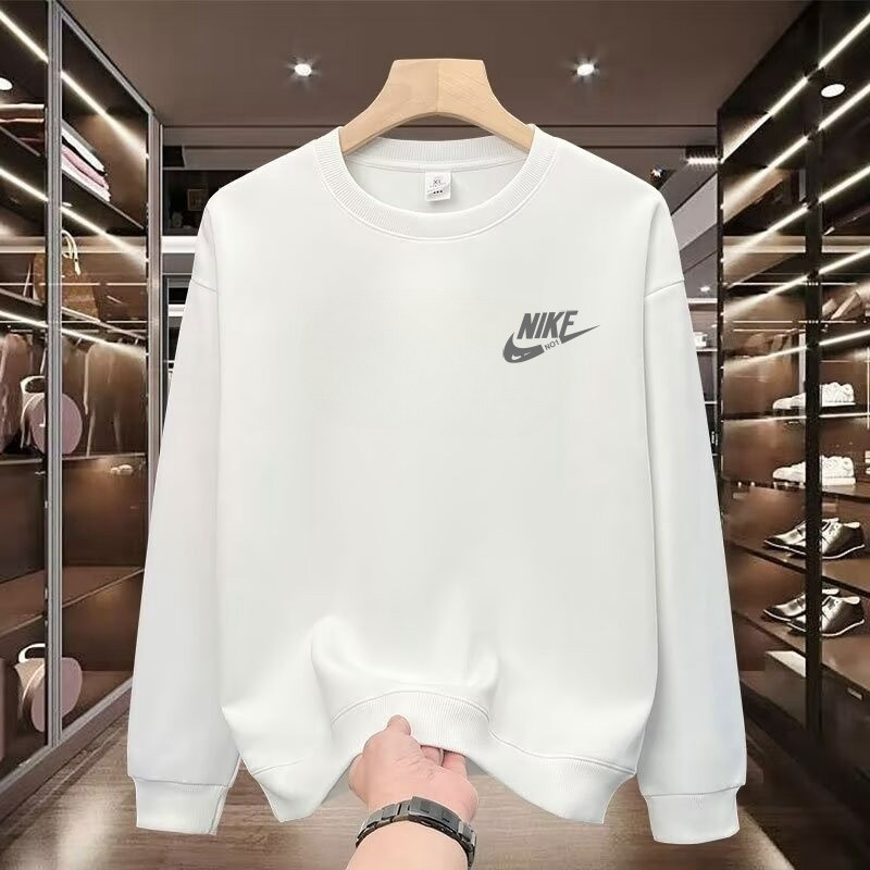 ลําลอง Hua ผ้าฝ้ายรอบคออินเทรนด์ 2025 เสื้อเชิ้ตแขนยาวหลวมขนาดใหญ่ 2024 ผู้ชายฤดูใบไม้ร่วงฤดูหนาวสไต