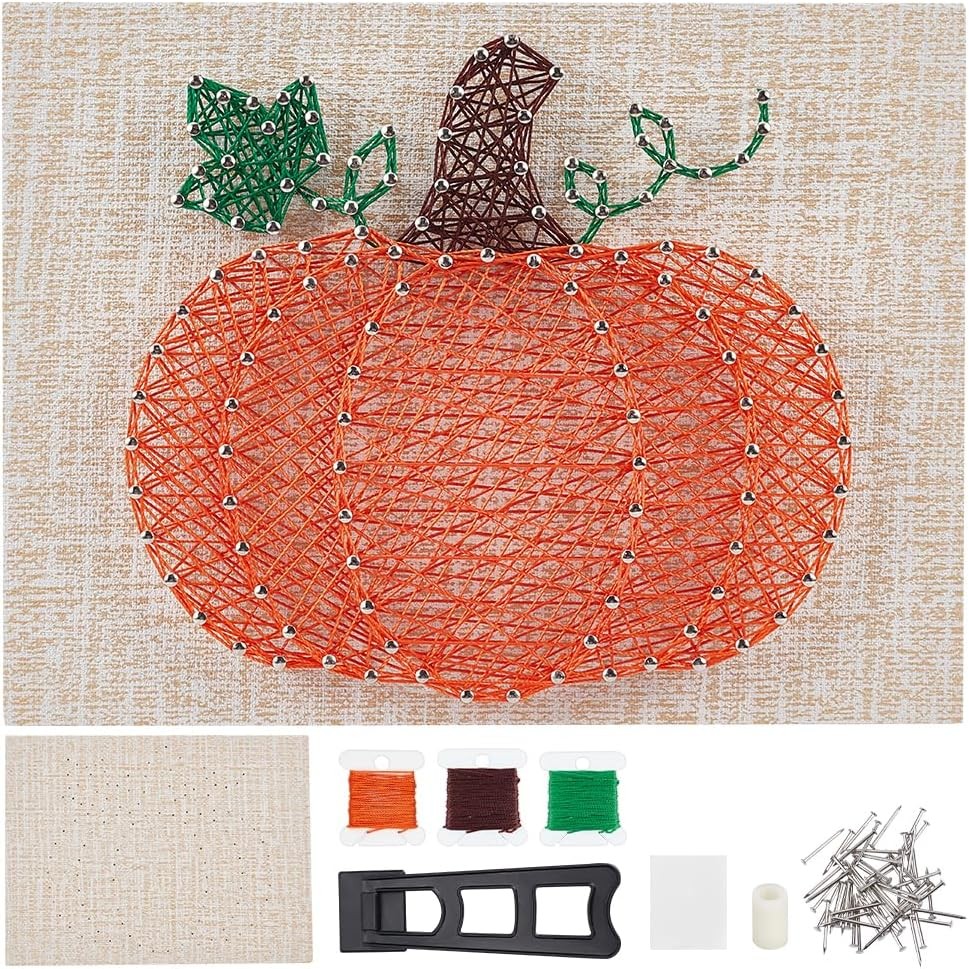 WEBEEDY DIY 3D String Art Kit สําหรับผู้เริ่มต้นฟักทอง String Art ชุด DIY ฮาโลวีนวันขอบคุณพระเจ้า Ho