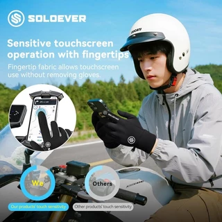 【TH Delivery】SOLOEVER ถุงมือยุทธวิธี ถุงมือมอเตอร์ไซค์ ขับรถมอเตอร์ไซค์ เต็มนิ้ว ระบายอากาศ กันน้ํา ถุงมือ