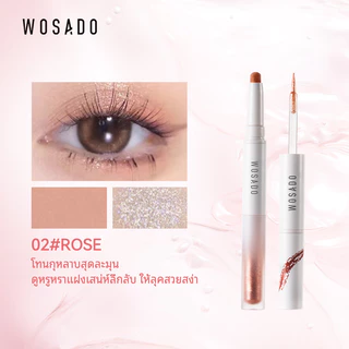 WOSADO อายแชโดว์ Stick Double-Ended อายแชโดว์ปากกากันน้ํา Non-Take-Off Skin Friendly