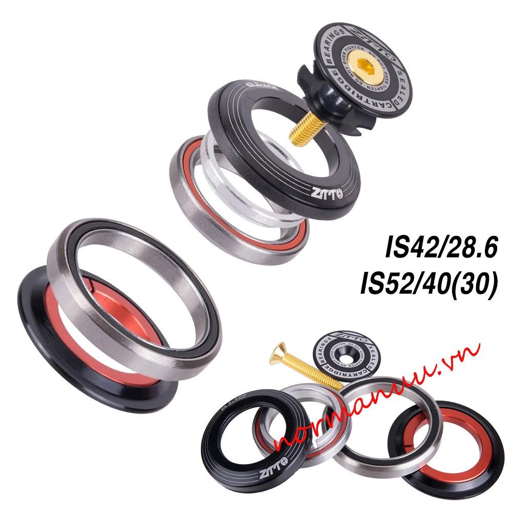 NORMAN6G ชุดหูฟังจักรยาน 4252ST จักรยาน Tapered Tube ส้อม 1 1/8 "-1 1/2 "IS42 IS52 พวงมาลัยคอลัมน์แบ