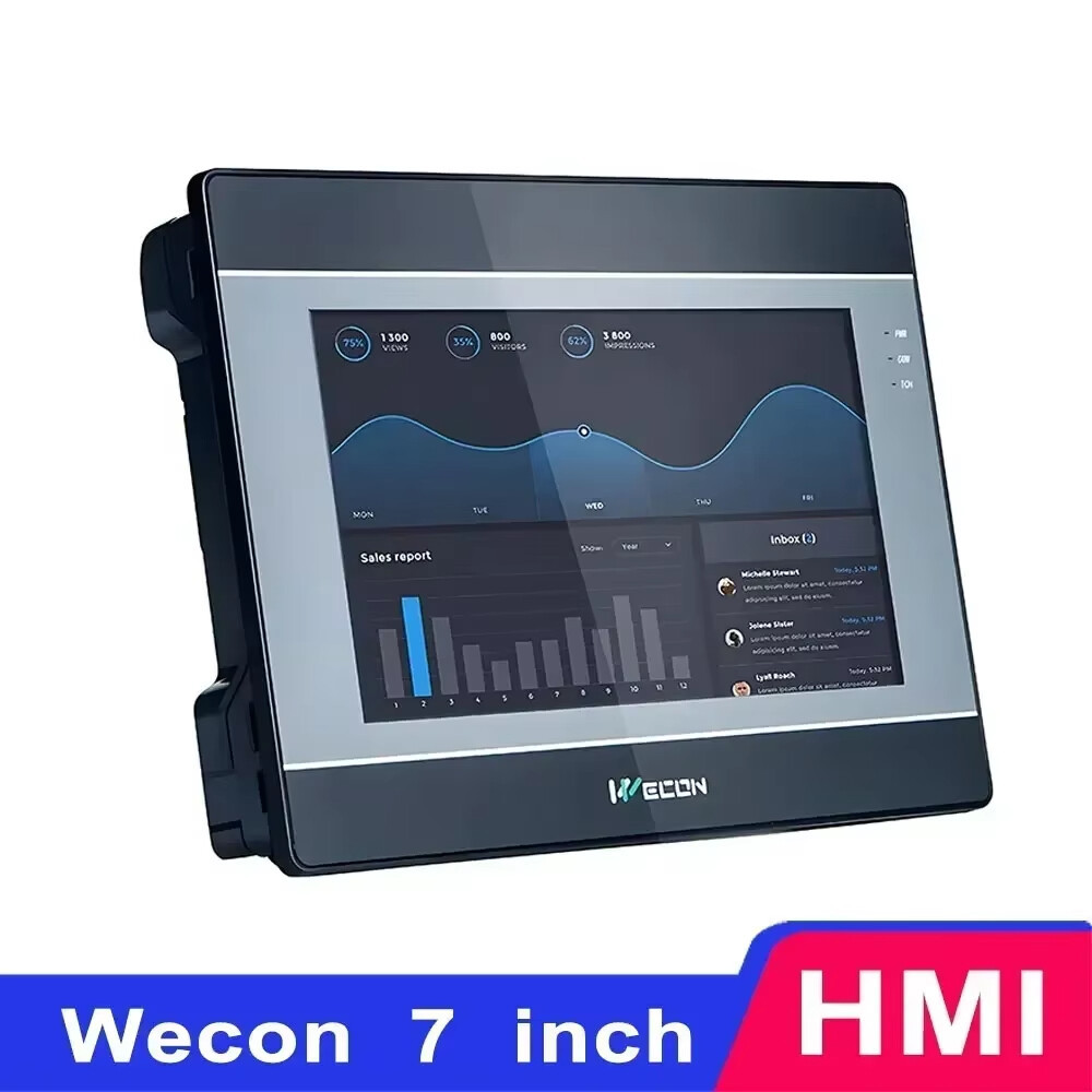 Wecon HMI 7 นิ้ว 7 นิ้ว 10 นิ้ว HMI IN1071 IN1072 พร้อมอินเทอร์เฟซเครื่องมนุษย์อีเธอร์เน็ตหน้าจอแสดง