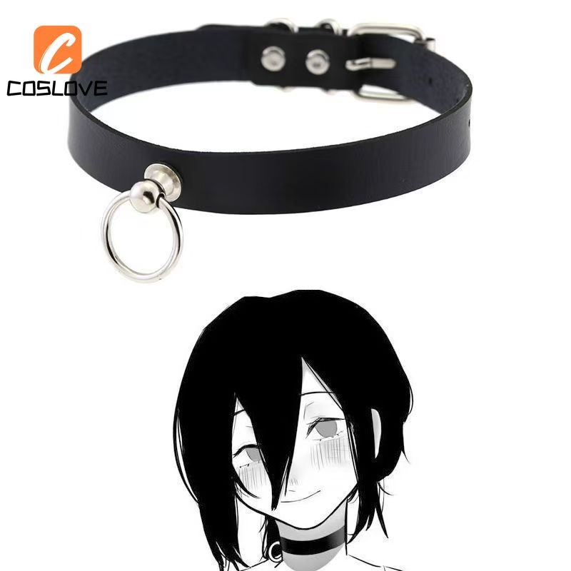 สร้อยคอยาวสำหรับคอสเพลย์ Chainsaw Man Reze พร้อมลายระเบิดปีศาจสีดำ สำหรับคอสเพลย์ผู้หญิง