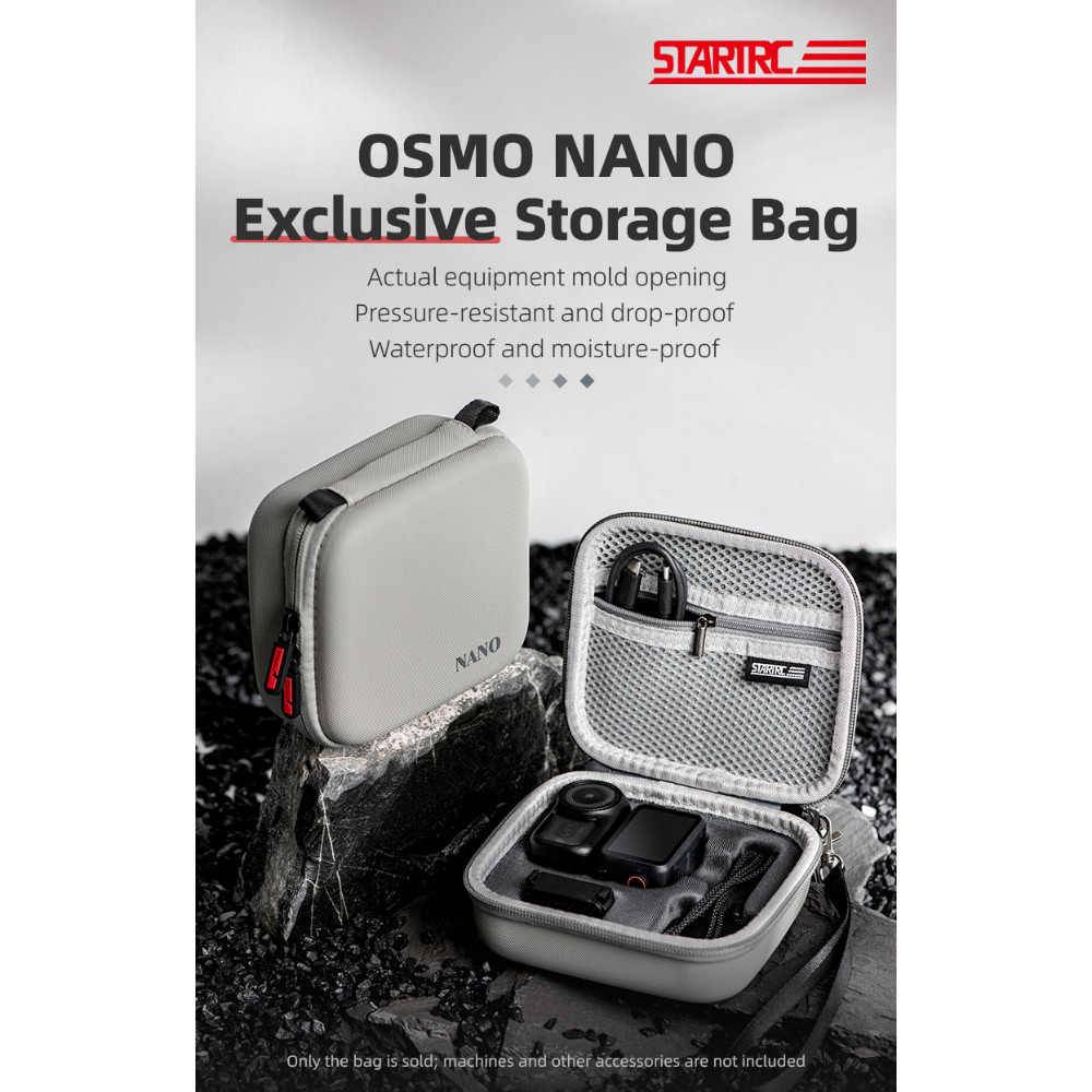เหมาะสําหรับกระเป๋าเก็บชุดกล้องกีฬา DJI OSMO NANO กระเป๋าเก็บของแบบพกพาแบบพกพา