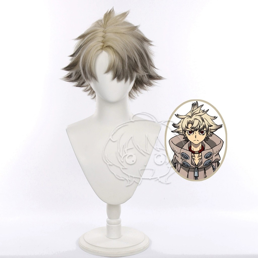 วิกผมสั้นสําหรับ GACHIAKUTA Rudo Surebrec สําหรับวิกผมคอสเพลย์อะนิเมะ
