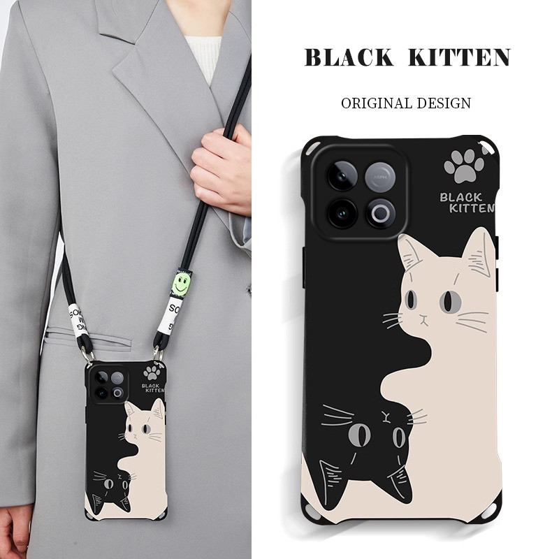 เคสคิตตี้ เหมาะสําหรับ iQOOz10turbo เคสโทรศัพท์หมุนแมว z10turboPro บุคลิกภาพ Creative z9x หญิงสไตล์ใ