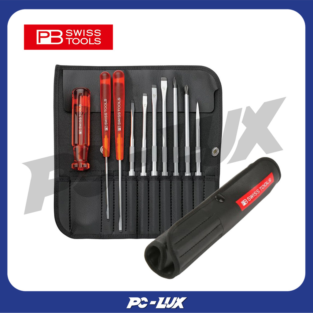 PB  ไขควงชุด ซองหนัง รุ่น PB 215L (10 ตัว/ชุด)