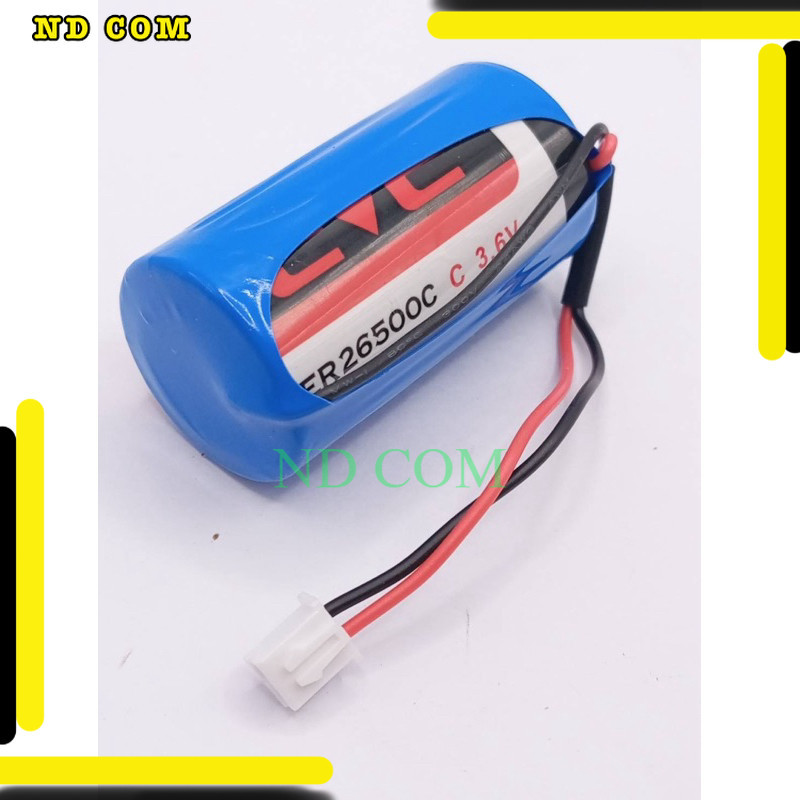 สุดคุ้ม! แบตเตอรี่ ER26500 ต่อแจ็คขาว 3.6v ขนาด c  ER26500 ถ่ายจากงานจริงของทางร้านของใหม่มือหนึ่ง