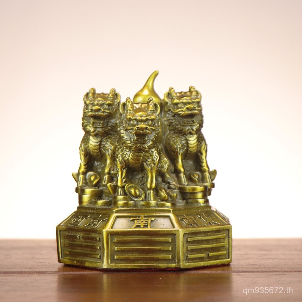 เครื่องประดับทองแดง Array ตกแต่งบ้าน Kirin Kirin Money Gossip Kirin Office Kirin ทองเหลืองป้องกัน Tr