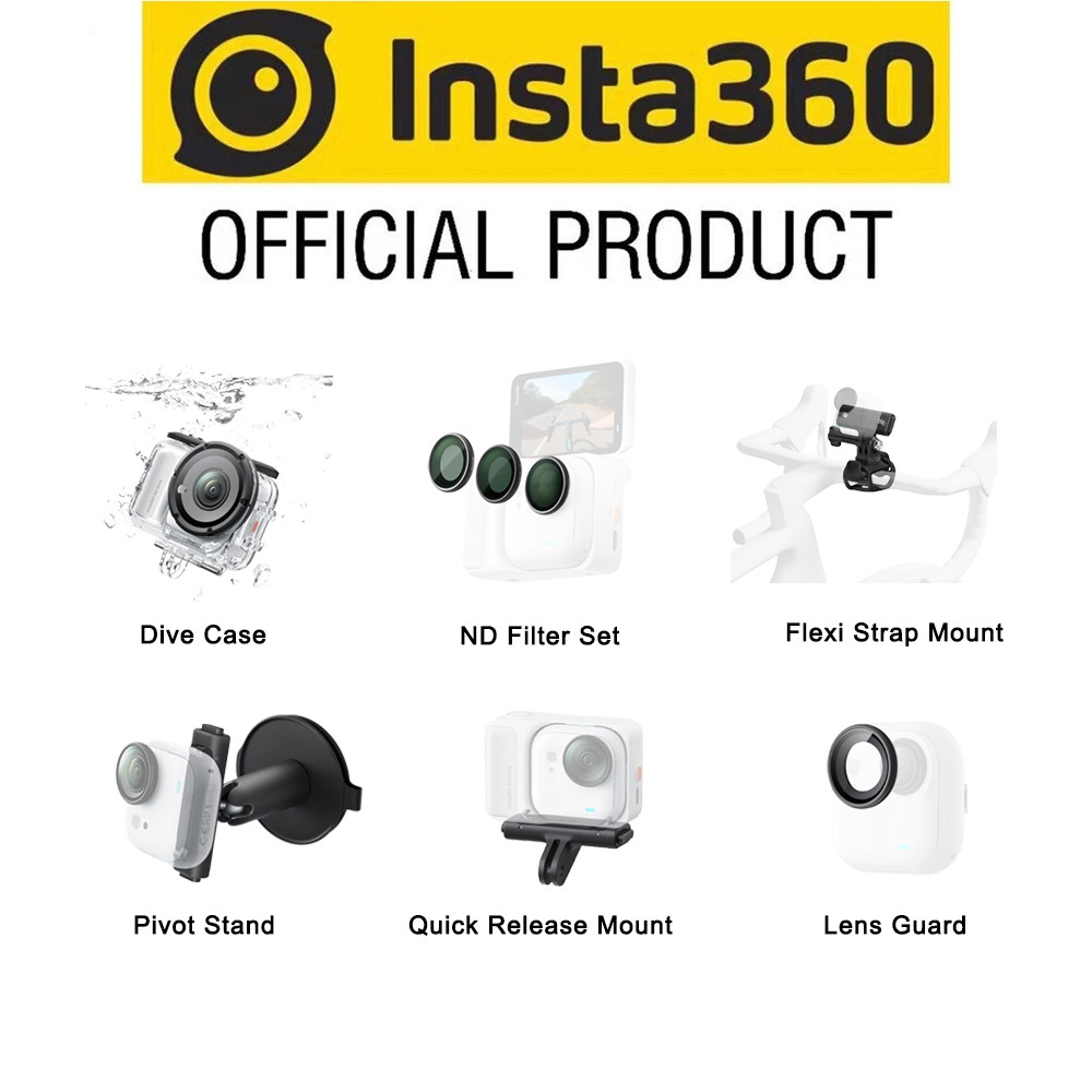 Insta360 GO Ultra Pivot StandQuick Release MountLens GuardDive Case,GO Ultra Accessories