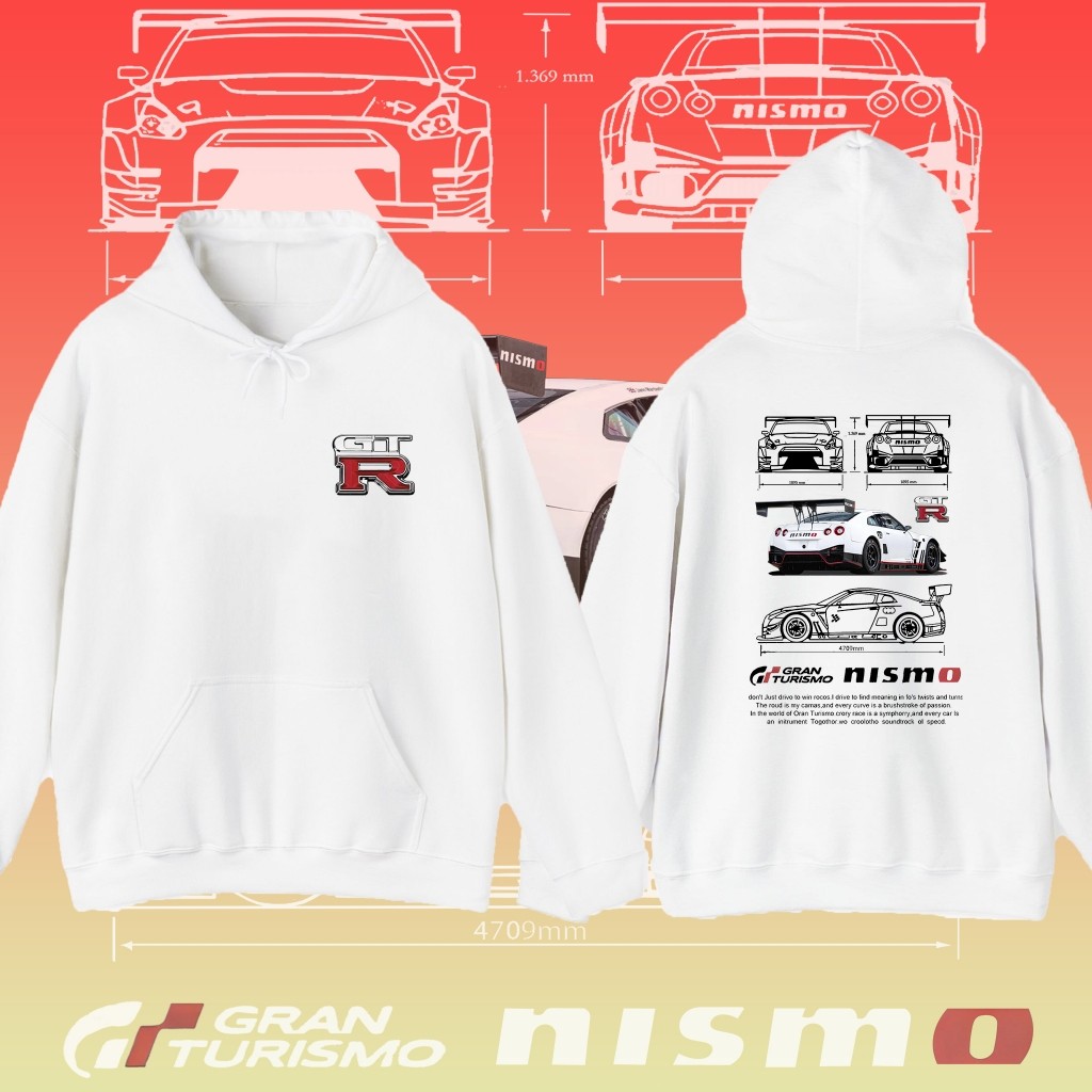 ] Nissan GTR Pattern Hoodie Cotton Adult Casual Hoodie M-3XL นิสซาน GTR ฮู้ดดี้ผ้าฝ้ายผู้ใหญ่ Casual