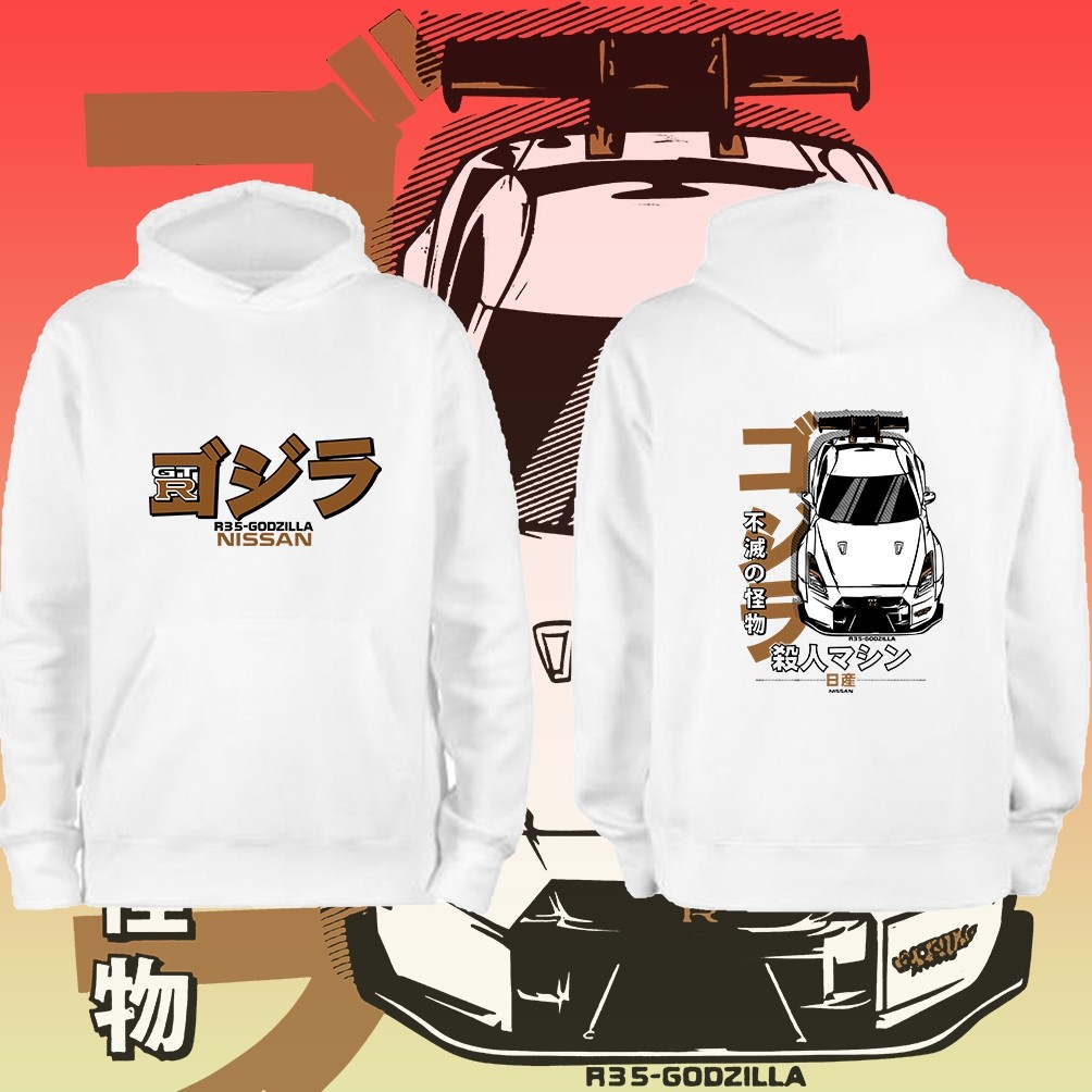 Nissan GTR Pattern Hoodie Cotton Adult Casual Hoodie M-3XL นิสซาน GTR ฮู้ดดี้ผ้าฝ้าย size (M-3XL)