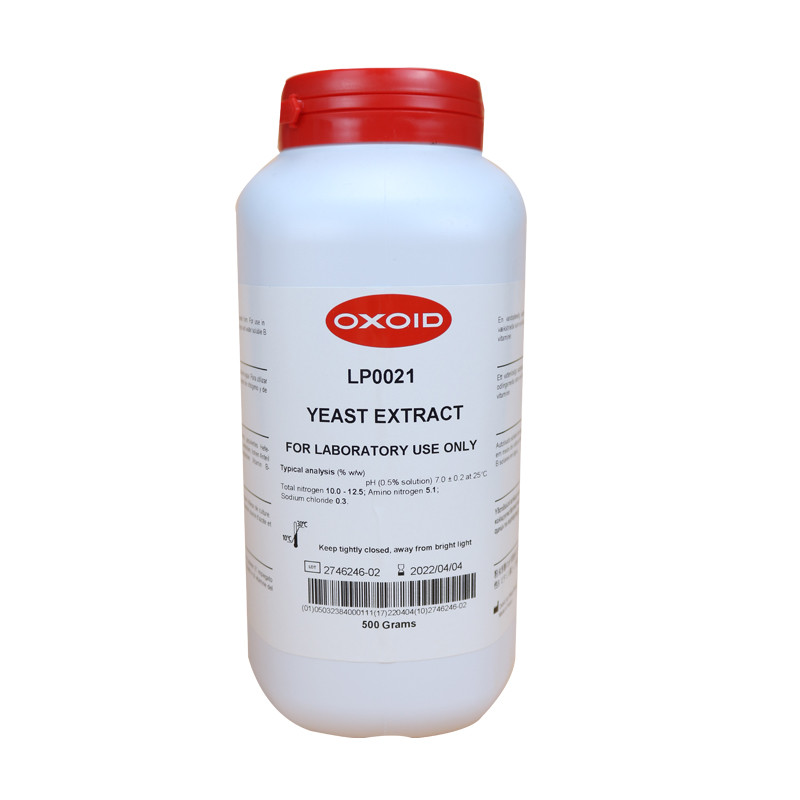 OXOID YEAST Powder EXTRACT LP0021 Original การทดลองทางวิทยาศาสตร์การเพาะปลูกขวดวัตถุดิบ YEAST EXTRAC