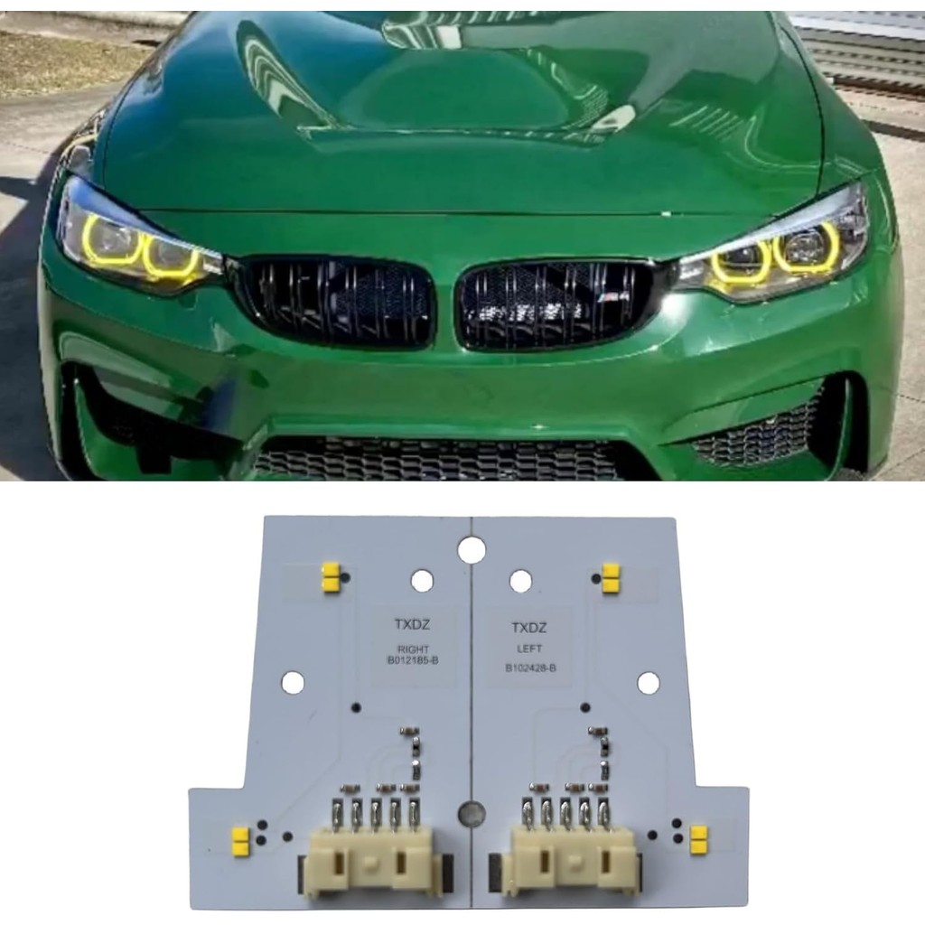 2 ชิ้นมะนาวสีเหลือง DRL Angel Eyes บอร์ด LED ชุดใช้งานร่วมกับ 2018 2019 2020 M3 F80 F82 F32 F34 F36 