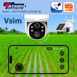 Watashi กล้องVsim รุ่น WIOT1060FV-SOLAR-4G คมชัด 3ล้าน มีสัญญาณเน็ตโดยไม่ต้องใส่ซิม ภาพสีตลอดเวลา ประกัน lifetime