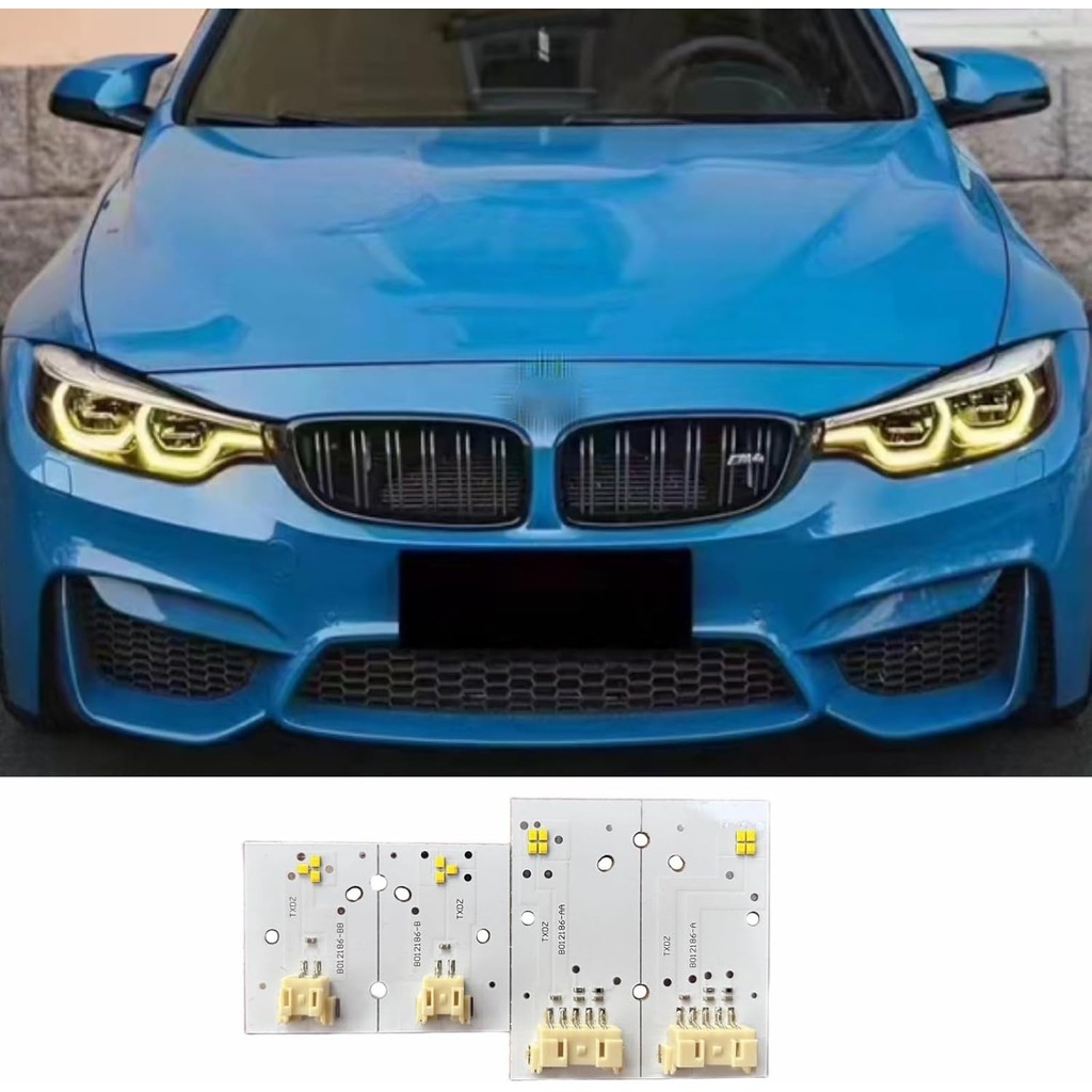 สีเหลือง DRL บอร์ดสําหรับ 2018-2020 B-MW F80 M3 F32 F82 M4 F36 LCI 425d 430dX 430i 430iX 435dX 440i 