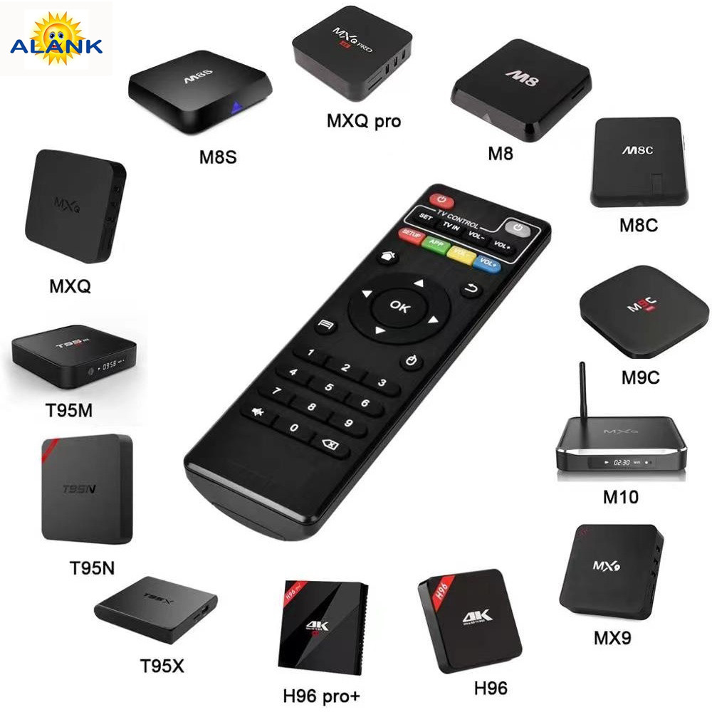 รีโมทคอนโทรลสากลเหมาะสําหรับ 4K Android Ultra HD กล่องทีวี MXQ Pro MXQ 4K M8S M8N M8C M12 M10 H96 X9