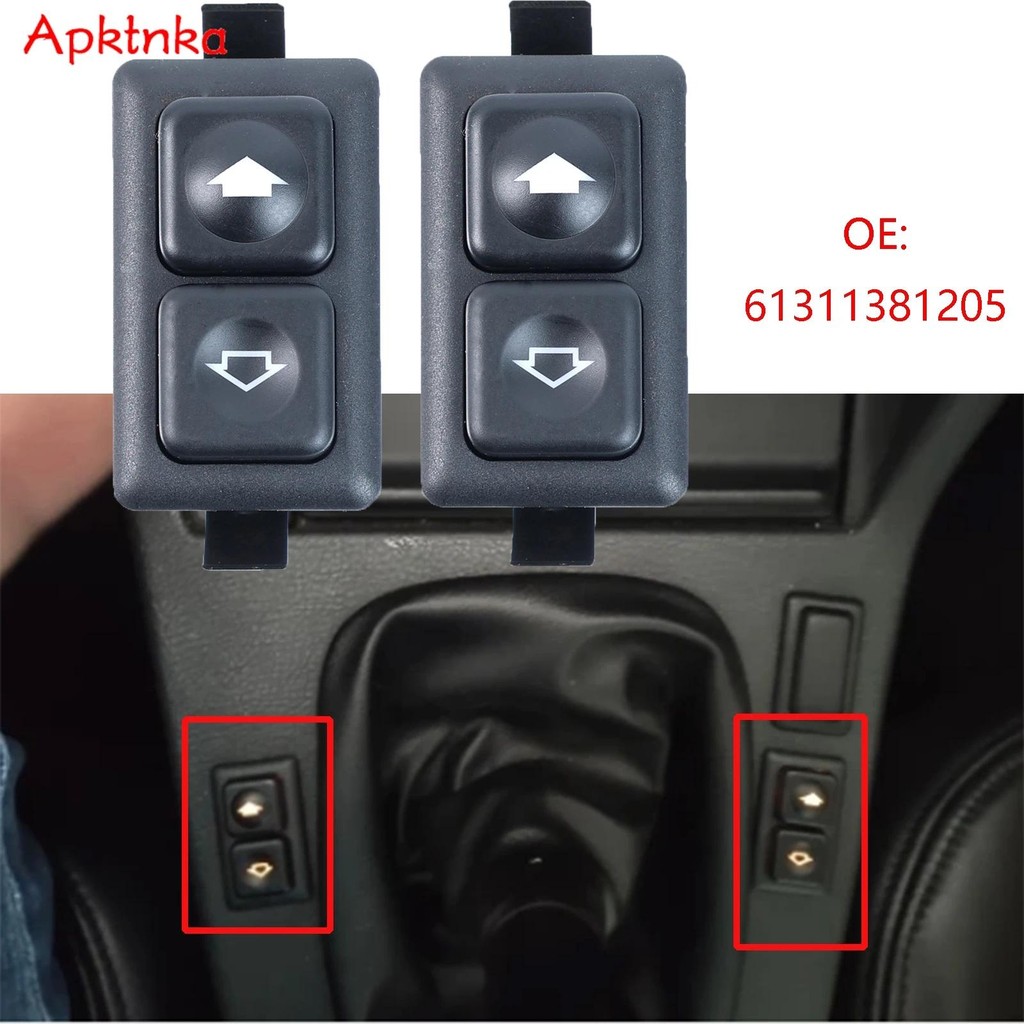 2X สําหรับ BMW 3 5 6 Series E23 E24 E28 E30 316i 318i 318is 320i 5Pin Illuminated Power Window สวิทช