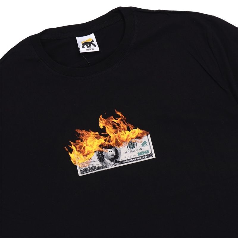 COOL DISTRO เสื้อยืดสําหรับผู้ชายและผู้หญิง House Of Smith Dollar & Fire DTf