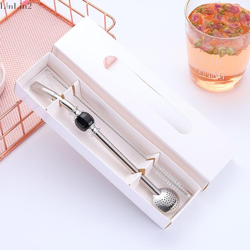 Yerba Mate Tea Bombilla Straws ทําความสะอาดง่ายและสะดวกในการใช้งานสําหรับครอบครัวเพื่อนของขวัญ