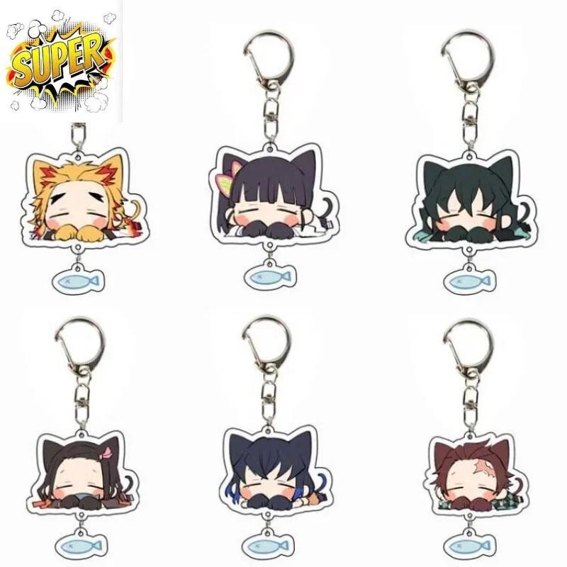 พวงกุญแจอนิเมะ Demon Slayer พวงกุญแจ Tanjirou Kamado Nezuko Tomioka Giyuu Kimetsu ไม่มี Yaiba