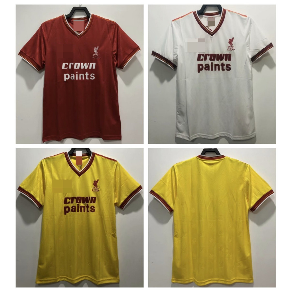 yoyostop 3Retro 85-86 LVP home away football sports short Sleeve jersey