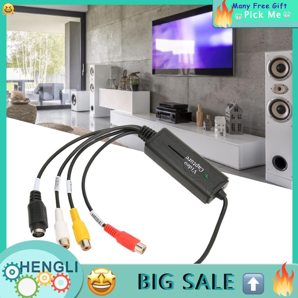 Hengli Type C Video Capture Card Interface Interface Sound Converter 1 ช่องสำหรับจอภาพ