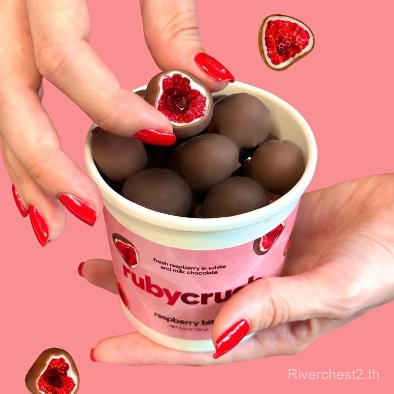 Rubycrush ราสเบอร์รี่เคลือบช็อกโกแลต Premium Raspberry+Belgium Chocolate 130g