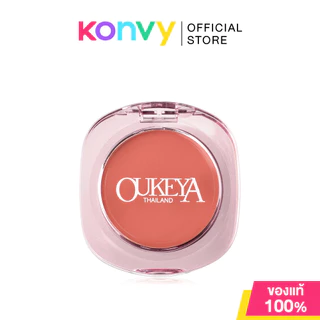 OUKEYA Honey Whisper Pink Blush 6.5g #01 โอกิยะ บลัชออนเนื้อฝุ่น.