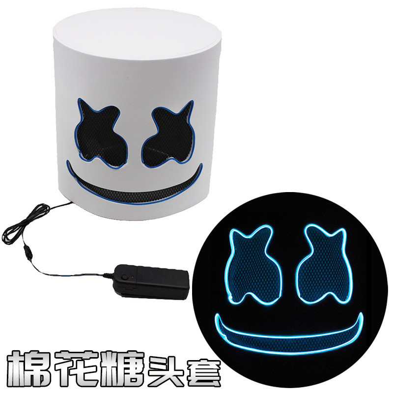 Marshmello DJ Luminous Headgear marshmello Halloween ELEVA Hundred Major Electronic Music Festival R