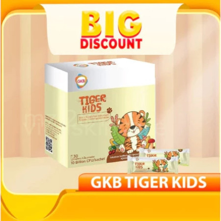 【hot】 buy  3 free1 HOT Ready Stock GKB Tiger Kids Immunity Booster 30's loss weight 瘦肚子 beauty v exp