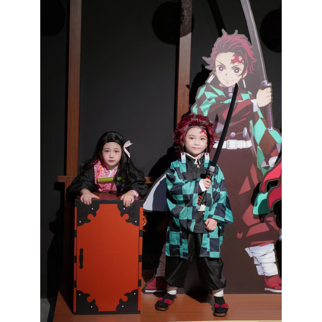 ชุดคอสเพลย์ halloween costume รุ่นสำหรับเด็กมีจำหน่าย] ชุดฮาโลวีน cos, Ghost's Blade, cos, ประตูเตา,