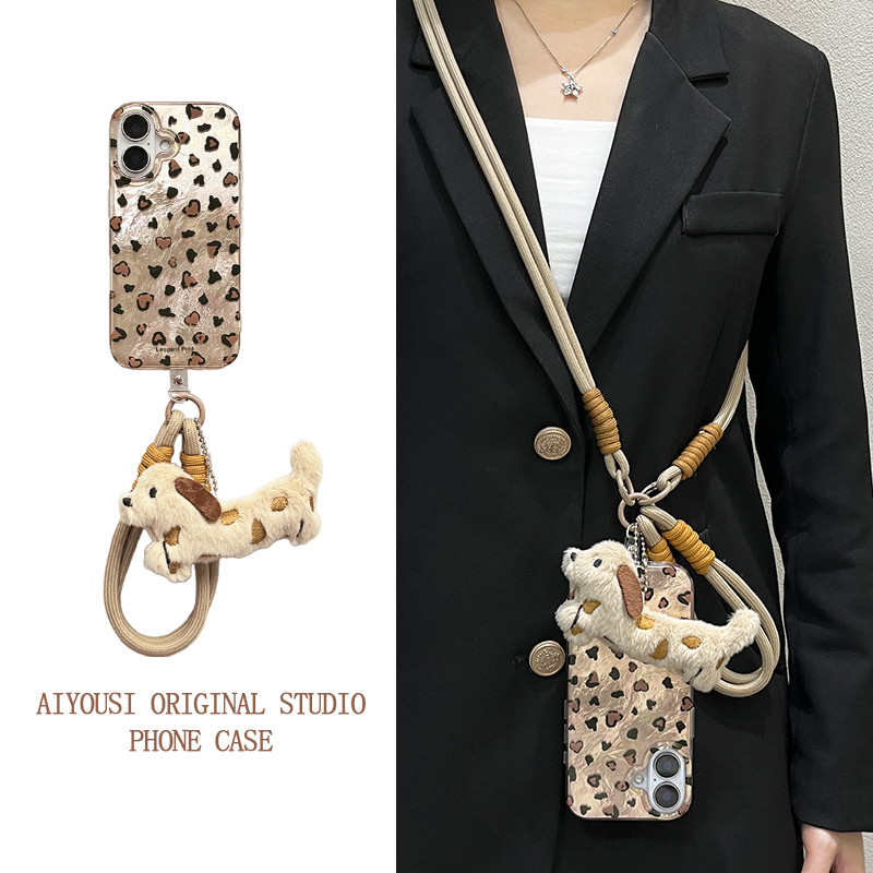 YS1147 สําหรับ iPhone 17air 16Pro Max กรณี 15 Pro 14 plus 13 PRO MAX 12 11 XS MAX XR X 78Plus SE2 SE3 กรณี Anti-fall Lanyard แฟชั่น Cool สาวน่ารักโทรศัพท์ป้องกันกรณี