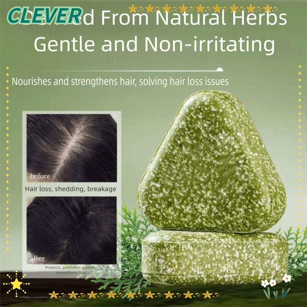 CLEVER Shampoo Bar, Hair Nourishing Fluffy and Soothing Hair Follicles Usman Grass Shampoo Bar, Hair