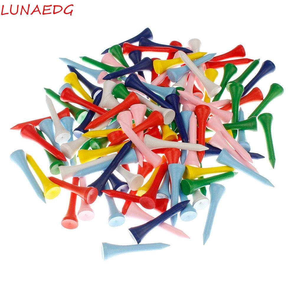 LUNAEDGE ที่วางลูกกอล์ฟทรงถ้วยพลาสติก ขนาดพกพา 50 ชิ้น/แพ็ค คุณภาพสูง ทนทานไม่ง่ายต่อการแตก