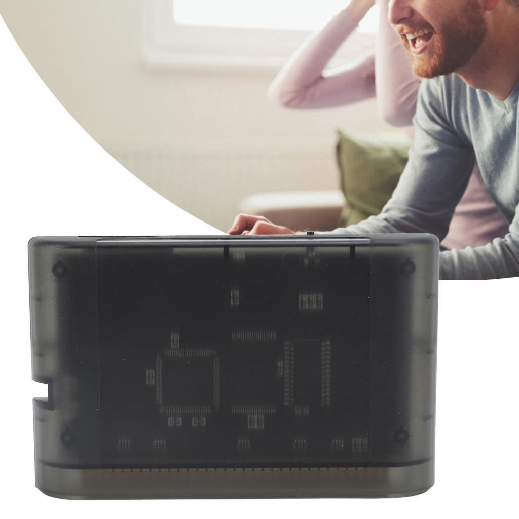 Lemendhk Game Video Cassette สําหรับ Mega Drive 3000 in 1 โปร่งใสพร้อมการ์ดหน่วยความจํา 8GB รองรับ M