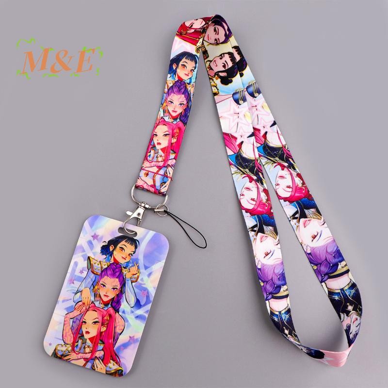 [M&E] Kpop Demon Hunter ID Card Holder Pass Charm Lanyard Girls Pass Passport Cover Kids School Bus 