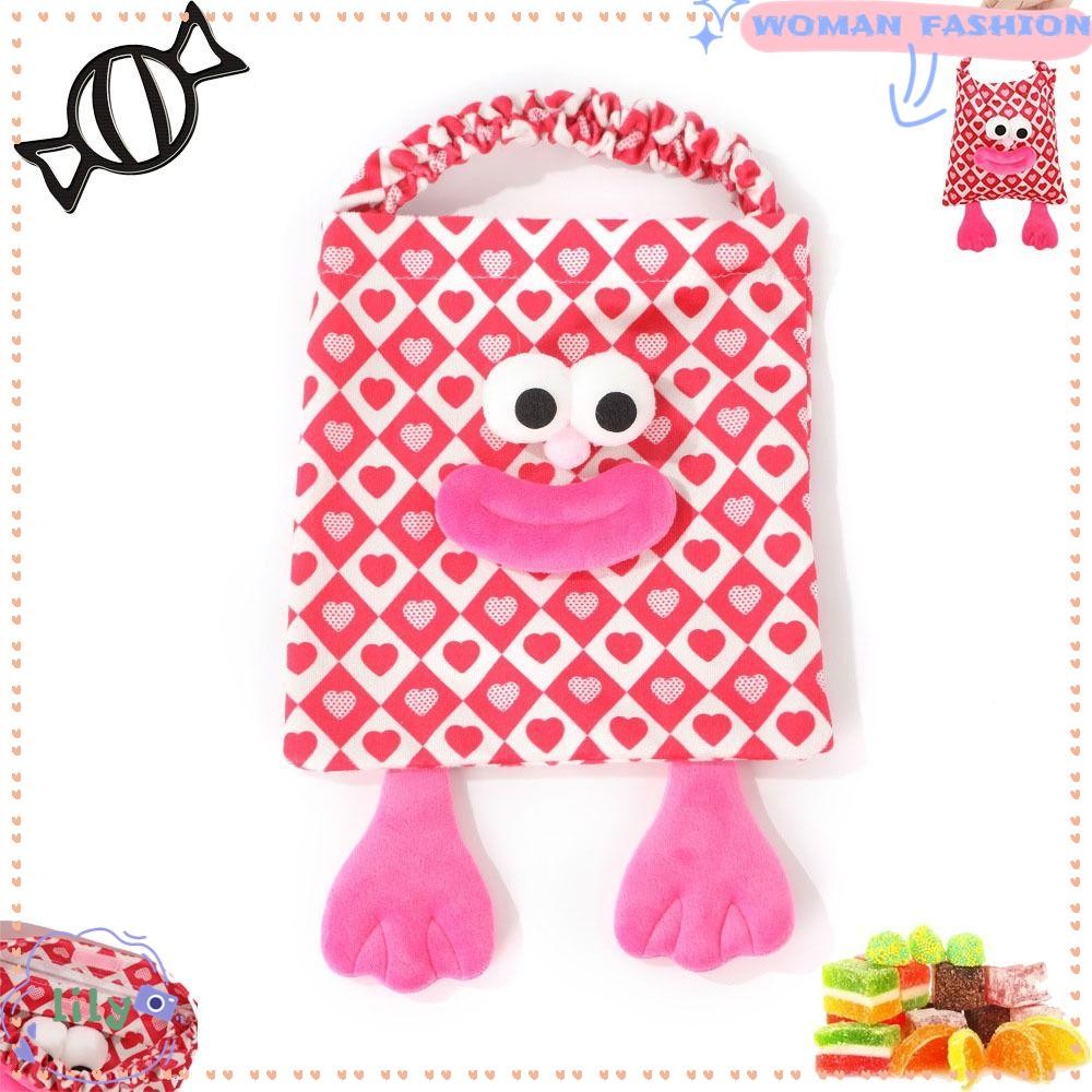 LILY Full Moon Candy Bag,แบบพกพาพับกล่องขนมแต่งงาน,น่ารักการ์ตูนเด็กวันเกิด Party Candy Pouch Party 