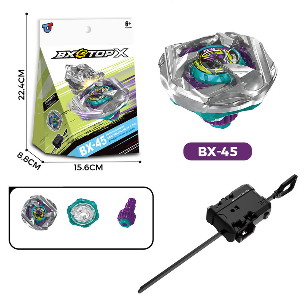 Beyblade X BX-45 Samurai Calibur Beyblade Xtreme พร้อม Launcher Grip ชุด Bey Burst ของเล่นเด็กสําหรั