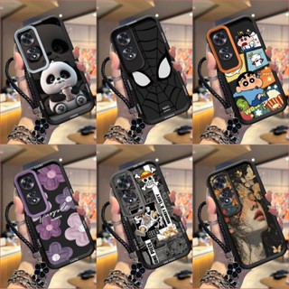 เคส OPPO A60 เคสโทรศัพท์ซิลิโคนอ่อนนุ่มเทรนด์ภาพสีดํา TYHS