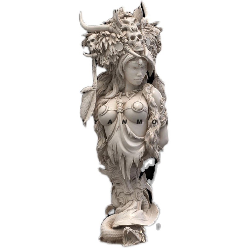 1/10 Goddess Bust Resin Figure Modern Soldier White Model (ต้นฉบับพิเศษ) A-831