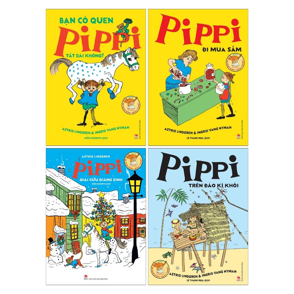 หนังสือ - Pippi Longstocking Combo (ชุด 4 ชิ้น) S24h