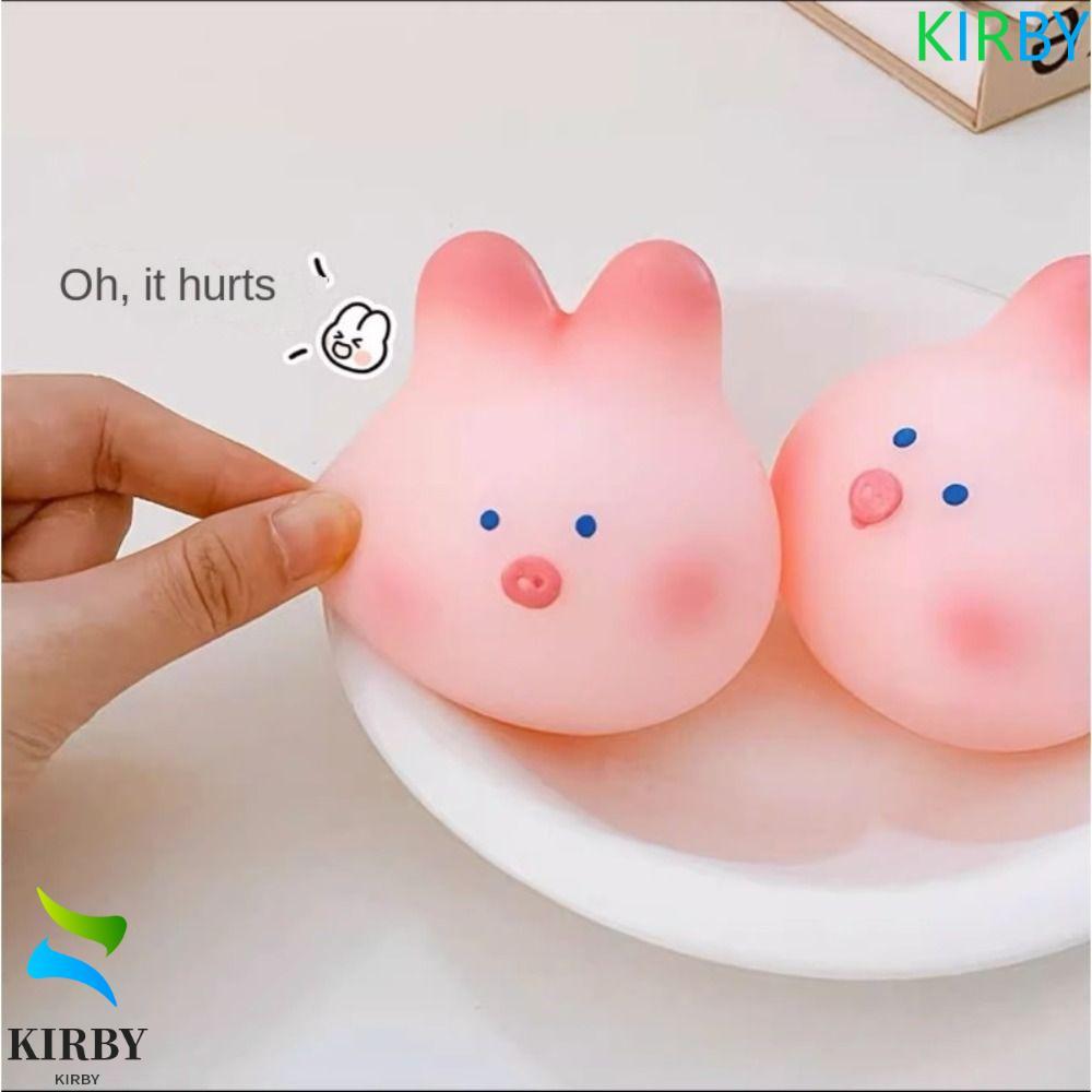 เคอร์บี้ หมูสีชมพูบีบโมจิ, ของเล่นหยิกการ์ตูนสัตว์กระต่ายซากุระหมูเด็ก